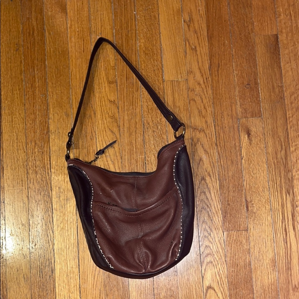 The Sak Brown Leather Shoulder Bag